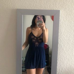 Navy blue romper